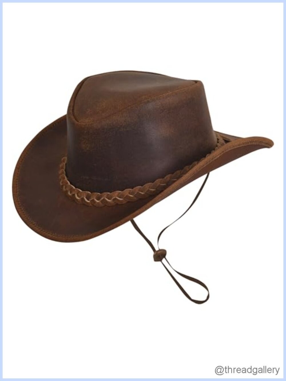 Genuine Leather Cowboy Hat Handcrafted Lightweight Shapeable Western